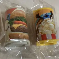 パペットスンスンガチャガチャ　コインケースキーホルダー　ホワイトとイエロー2個