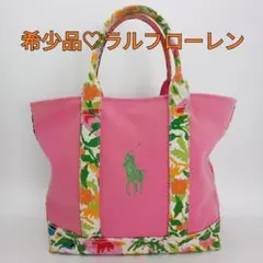 希少 POLO RALPH LAUREN ポロ ラルフローレン 花柄トートバッグ