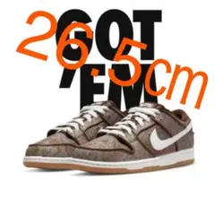 26.5㎝ Nike SB Dunk Low PRM Brown Paisley