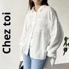 Chez toi（シェトワ） レーヨンリネンシャツのサムネイル