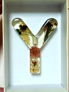 ドライフラワー Y字型 レジン置物