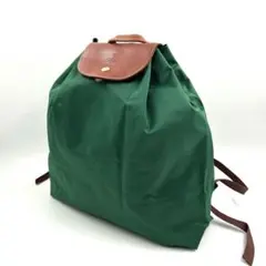 極美品 ロンシャン 837 ルプリアージュ リュック ナイロン レザー