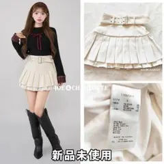 ダーリッチ darich ダブルプリーツミニスカート IVO アイボリー S