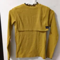 マスタードカラー 長袖トップス ALGY