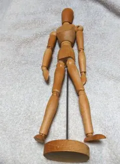 나무 드로잉 인형 (약 30cm), 많은 관절이 움직일 수 있습니다.