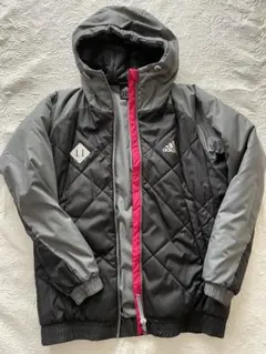 お値下げ☆adidas CLIMAPROOF中綿ジャケットフード付き 美品