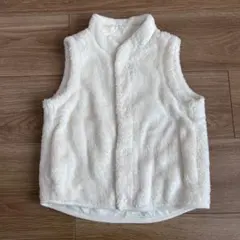 ユニクロ　baby ファーリーフリースリバーシブルベスト