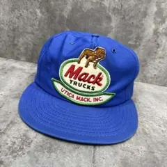 80s レアMack Trucks ワークキャップ 赤 白 メープルリーフ - メルカリ