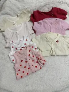 西松屋ベビーシャツ肌着 半袖⑤タンクトップ② ７点セット 60cm