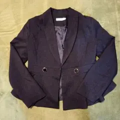 Futier land ペプラムジャケット ブラック テーラードジャケット