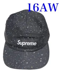 supreme cap ブラック 黒 新品同様 USA製