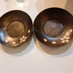 ⭐杢の里⭐新品　未使用　レア茶托　桜模様