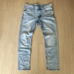 H&M デニムパンツ ライトブルー 34インチ スリム