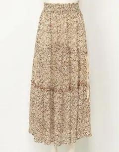 スナイデル【snidel】フラワーパターンシアースカート　完売色