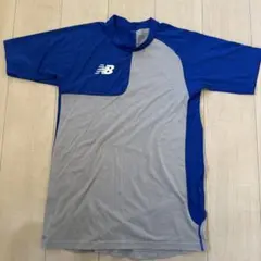 New Balance 半袖アンダーシャツ 青/灰色　サイズM