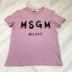 MSGM ロゴ Tシャツ ピンク Sのサムネイル