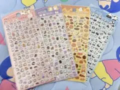 パンダ ボンボンドロップシール4枚セットぷくぷくシール