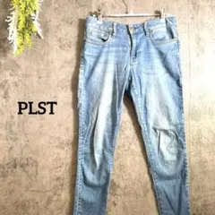 プラステ　スキニーデニム　ジーパン　ジーンズ　ユーズド加工　大人カジュアル　XL