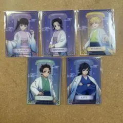 鬼滅の刃　アニプレックス　ジャンプフェスタ ランダム箔押しクリアカード　全5種