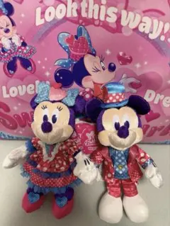 パルパルーザ ミニーミッキーぬいぐるみバッジ2点セット