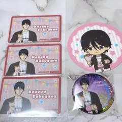 新テニスの王子様 コスモワールド 徳川カズヤ 缶バッジ カード コースター