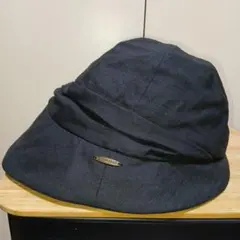 UVカットキャスケット 洗える 飛ばされにくい帽子 遮熱 遮光 XL ブラック