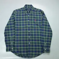 n*e様 610 90s ラルフローレン ブラックウォッチ柄 BD長袖シャツ メ