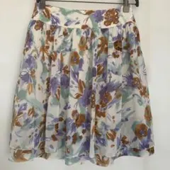 COMME CA ISM花柄フレアスカートのサムネイル