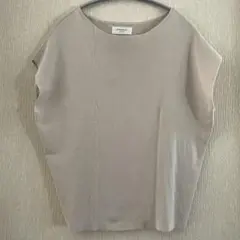 サマーニット　ノースリーブ　ベージュ