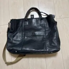 エルゴポック HERGOPOCH レザーショルダーバッグ 2way ブルー