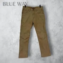 【BLUE WAY】　カジュアルパンツ　カーキ　日本製　M 洗える　通年のサムネイル