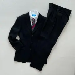 90s vintageスーツ　セットアップ　ストライプ　3B モード　卒業式