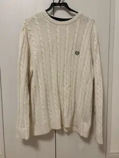 CHAPS ケーブルニットセーター L/G アイボリー