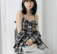 Heather チェックフリルビスチェのサムネイル