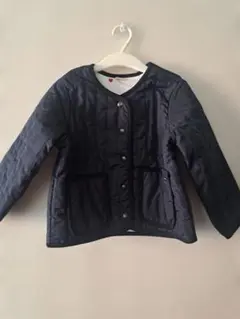 petit main ネイビー キルティングジャケット