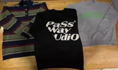 Lサイズニットセーター 三点セット