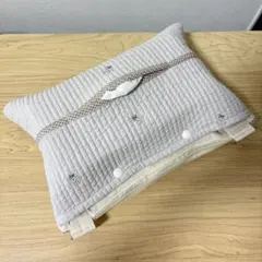 【花柄刺繍ヌビ】ショルダー　ティッシュケース お散歩バッグ 保育士バッグ