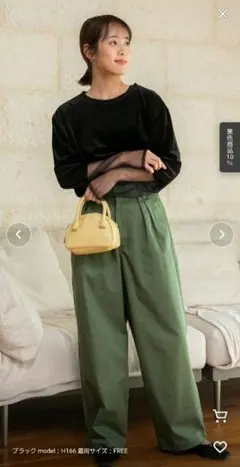 【THE CRAFT CREW PRODUCTS】袖切り替えシアーベロアトップス