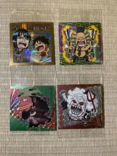 ワンピース　SRウエハースシール４枚セット