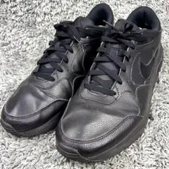 美品 ナイキ エアマックスSCレザー ブラック 32 トリプルブラック