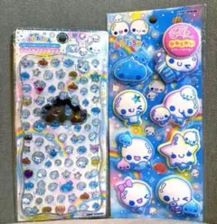 【正規品】ぷくぷくあわわちゃん♡ プチドロップステッカー　もっちりシール