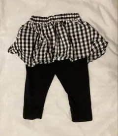 ギンガムチェック フリル付きパンツ 100サイズ