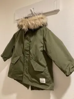 BEAMS::mini オリーブ色 モッズコート