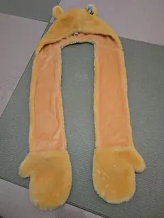 ディズニー　くまのプーさん　マフラーキャップ