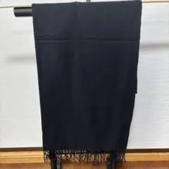 カシミヤ100% ブラック ストール