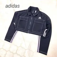 水原希子 adidas アディダス シアー トラックジャケット 黒 M - メルカリ
