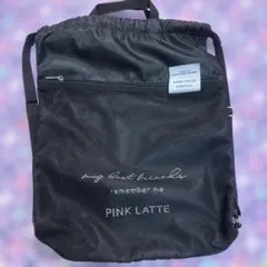 PINK LATTE メッシュナップザック ブラックのサムネイル