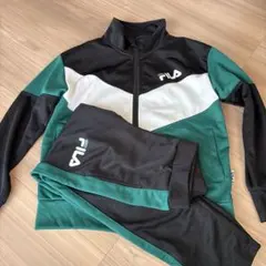 FILA ジャージセット 緑/黒/白