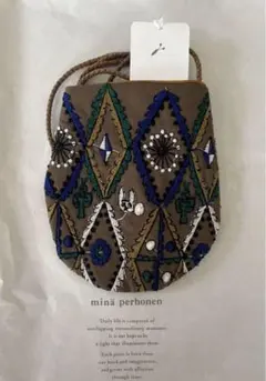 ミナペルホネン  candle ショルダーバッグ 【大】 ミナ ショルダー バッグ タンバリン｜ミナ ペルホネン / minä