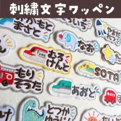 LUCYさま【М0136】ワンポイント付き刺繍ワッペン